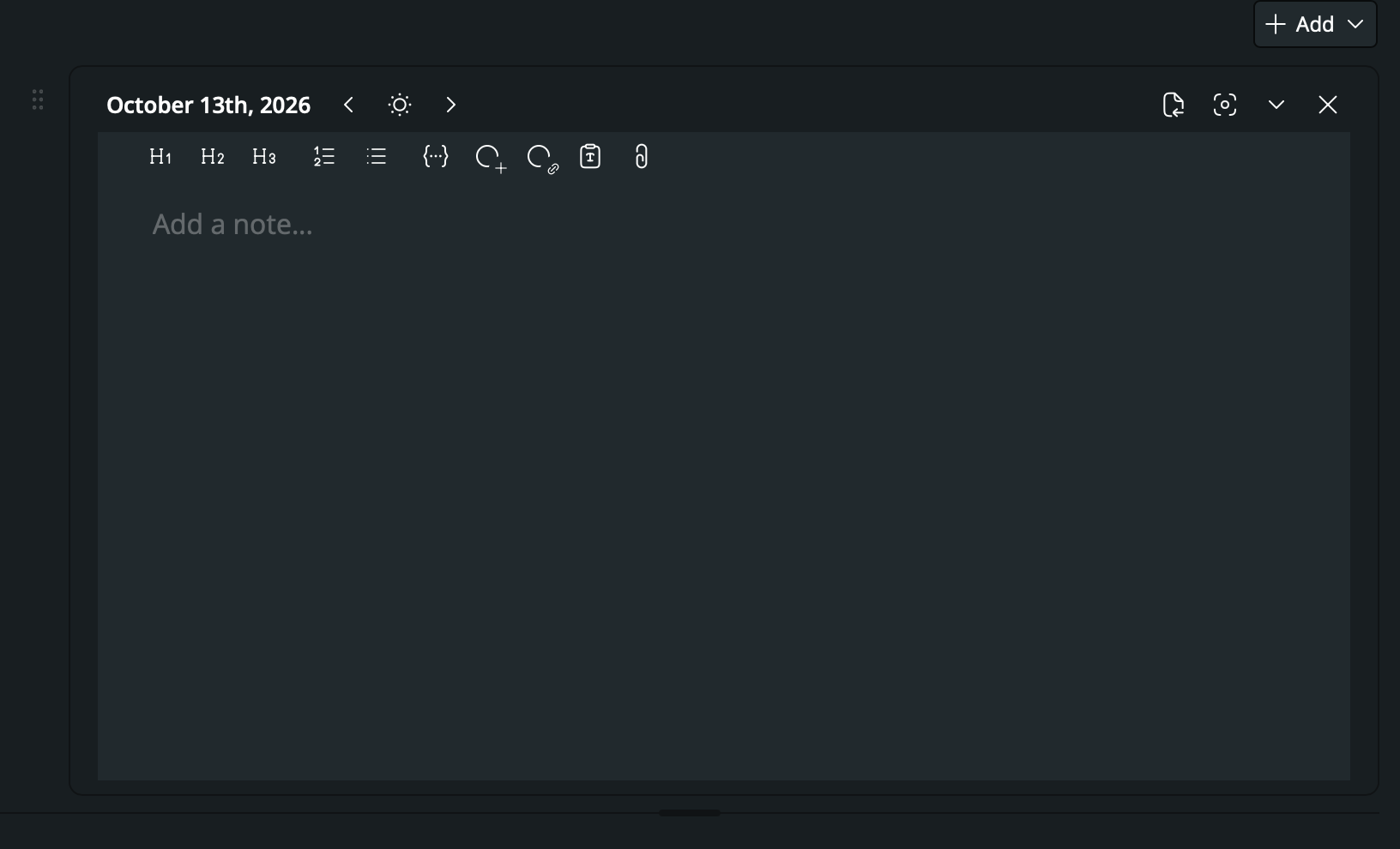 Note background in dark mode before the fix